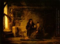 Tobit y Ana con una cabra de 1645