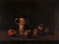 Stilleben med öl rånar och Fruit 1881