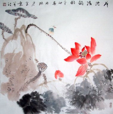 Lotus - peinture chinoise