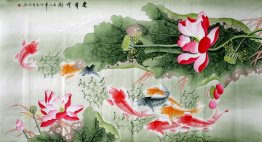Fish&Lotus - Chinese Painting Fish&Lotus - Chinese Painting