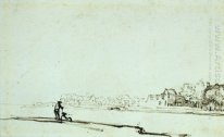 Beskåda av floden Amstel i Amsterdam 1641