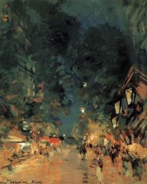 Nice Street At Night 1909