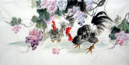 Cock - Chinese Painting