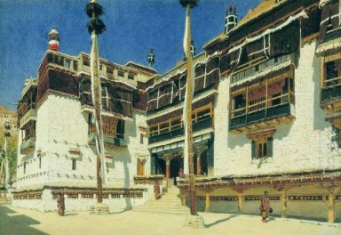 Hemis kloster i Ladakh 1875