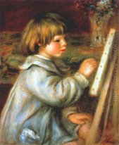 Portrait of Claude Renoir Painting