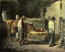 Contadini portando a casa un vitello Born In The Fields 1864