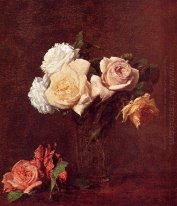 Rosen in einer Vase 1884