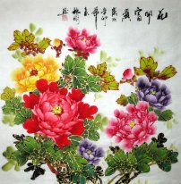 Pivoine - Peinture chinoise