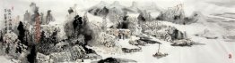 A small village - Chinese Painting