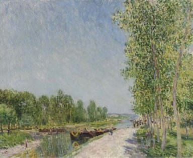 på stranden av Loing kanalen 1883