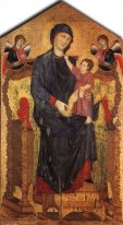 Madonna Enthroned With The Child And Two Angels