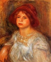 Young Girl Wearing A Red Hat 1913