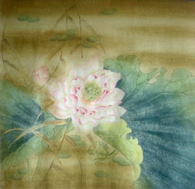 Lotus Chinees schilderij