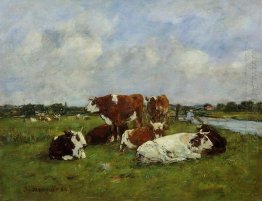 Pasturage On The Banks Of The Touques 1884