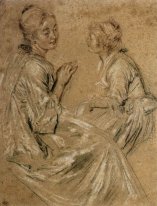 two seated women 1717