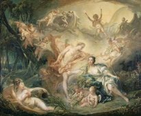 Apollo Enthüllung seiner Göttlichkeit Um die Schäferin Isse 1750