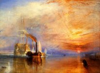 The Fighting Temeraire gezerrt ihren letzten Liegeplatz aufgebro