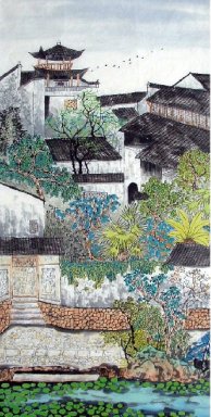 Chinese Town - Pittura cinese