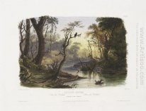 Cutoff River, Branch of the Wabash, plate 8 from Volume 1 of 'Tr