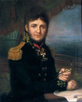 Portret van Yuri F Lisyansky 1810