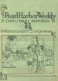 Manookian's cover for 'Pearl Harbor Weekly', December 1926