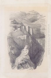 Woman And The Mountain Landscape