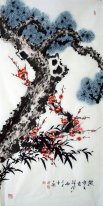 Plum Blossom & Pine - Pittura cinese