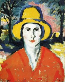 Portrait Of Woman In Yellow Hat 1930