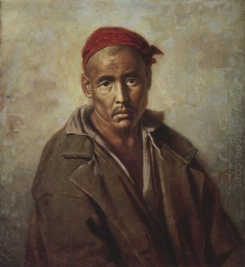 Tête d\'un Kirghiz Convict 1873