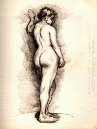 Standing Female Nude Seen From The Back 1