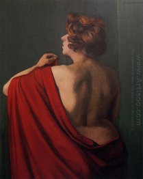 Woman With Red Shawl 1920