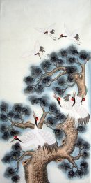 Crane - Peinture chinoise