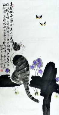 Kat - Chinees Schilderij