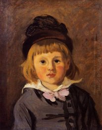 Portrait Of Jean Monet Wearing A Hat With A Pompom