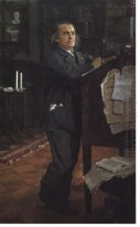 Porträt des Komponisten Alexander Serow 1889