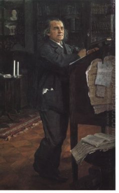 Ritratto del compositore Alexander Serov 1889