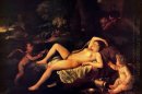 Slapende Venus en Cupido