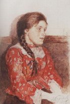 Muchacha con una chaqueta roja 1892