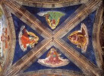 Gewölbe der Kapelle Tornabuoni 1490