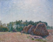 Heuhaufen auf moret Morgenlicht 1890