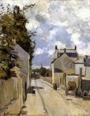 De straat van hermitage pontoise 1874