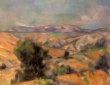 Monte Sainte Victoire visto de Gardanne 1886