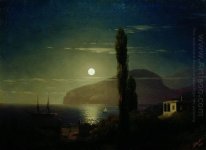 Lunar nuit dans la Crimée 1862