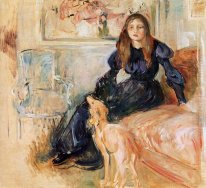 Julie Manet und ihr Windhund Laerte 1893