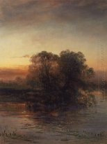 pond at dusk 1879