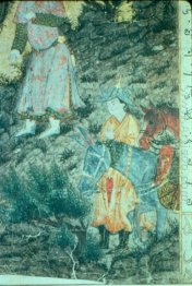 Iskandar at Israfil (detail)