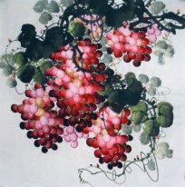 Uvas - Pintura china