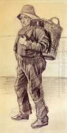 Fisherman With Basket On His Back 1882