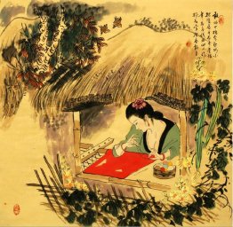 Beautiful Lady-Chinese Painting