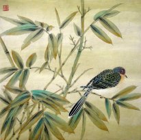 Bambu & Burung - Lukisan Cina